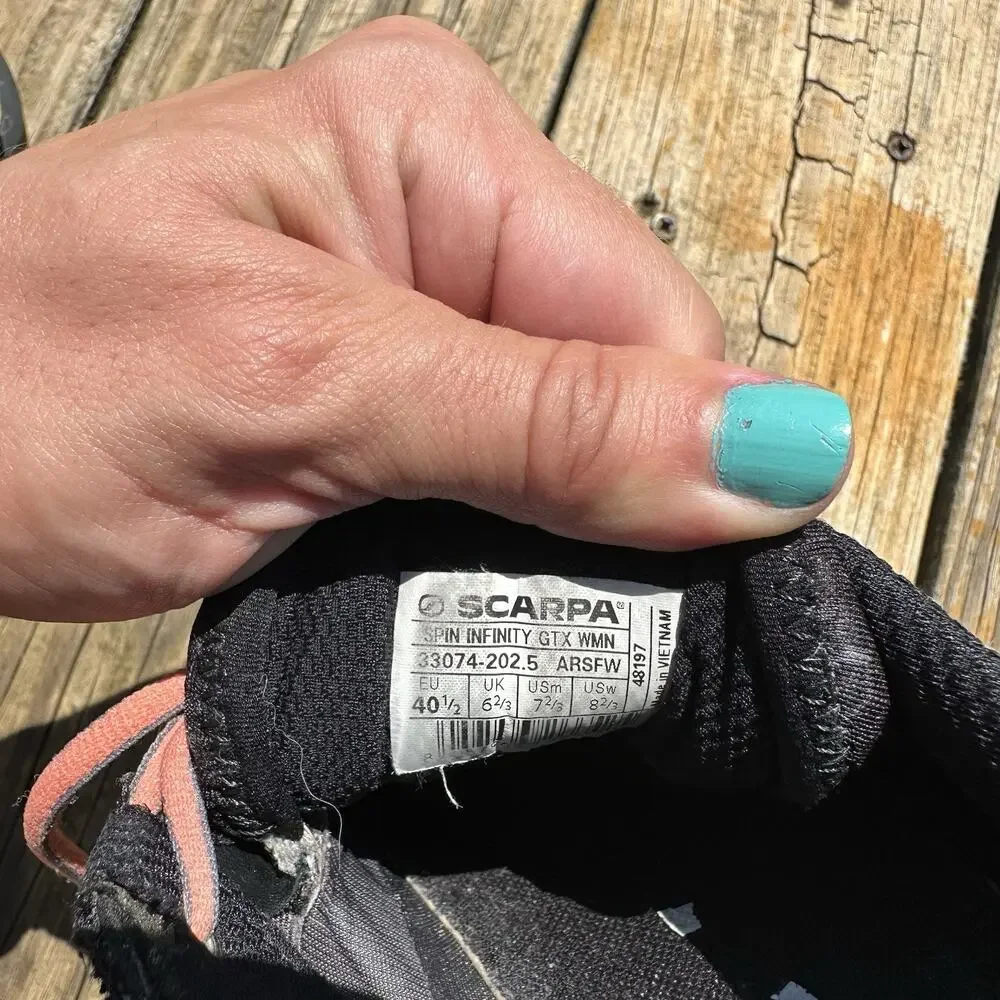 Scarpa Spin Infinity GTX Gore-Tex Trail Running Shoes Womens US 8.5 EU 40.5